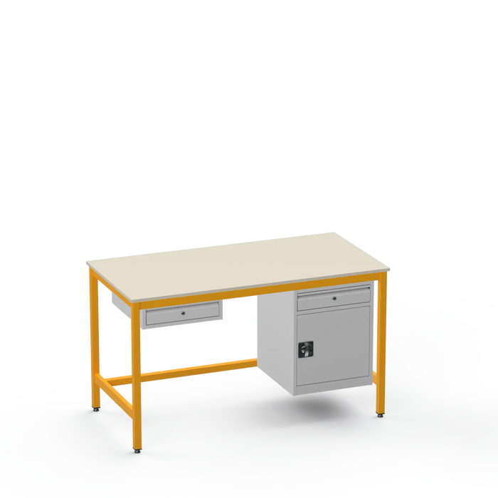 Electronics ESD Workbench | Anti-Static Worktop | 1 Drawer & Cupboard With Drawer