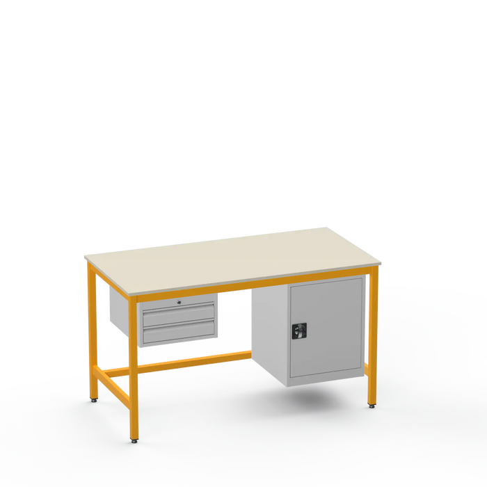 ESD Workbench | Anti-Static Worktop | 2 Drawers & Cupboard