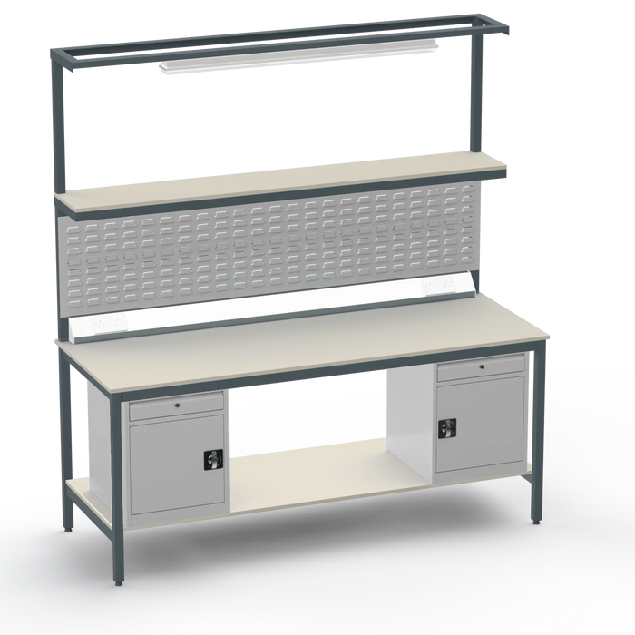 Electronics ESD Workbench | Anti-Static Worktop | Twin Cupboards With Drawer