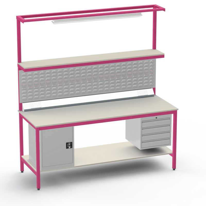 Electronics ESD Workbench | Anti-Static Worktop | Cupboard & 4 Drawers