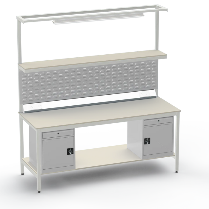 Electronics ESD Workbench | Anti-Static Worktop | Twin Cupboards With Drawer
