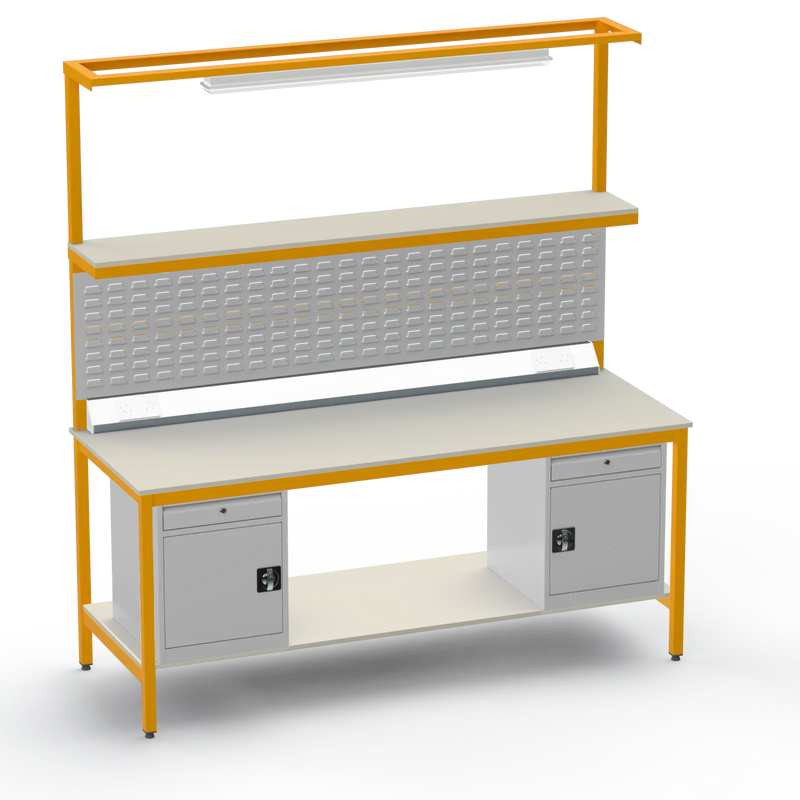 Electronics ESD Workbench | Anti-Static Worktop | Twin Cupboards With Drawer