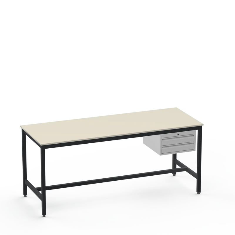Electronics ESD Workbench | Anti-Static Worktop | 2 Drawers