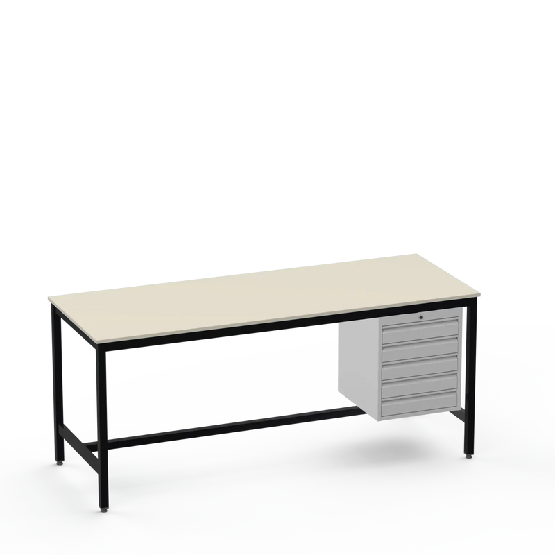 Electronics ESD Workbench | Anti-Static Worktop | 5 Drawers