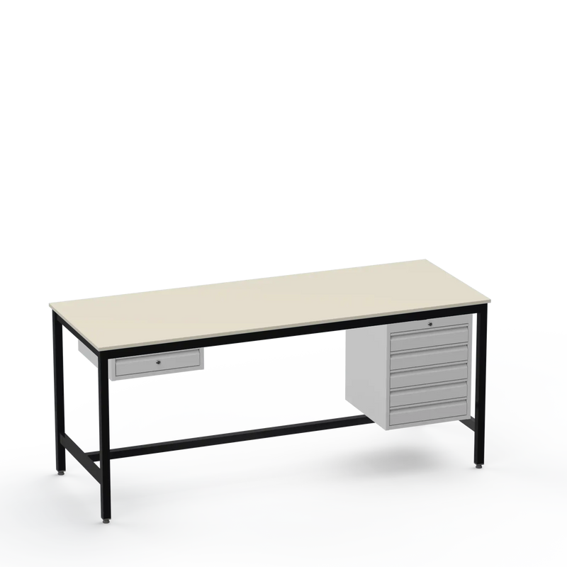 ESD Workbench | Anti-Static Worktop | 1 Drawer & 5 Drawers