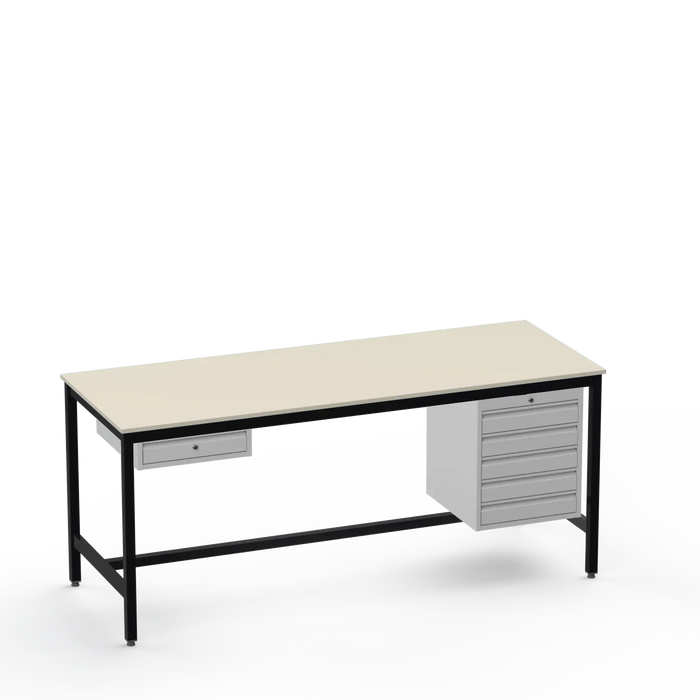 ESD Workbench | Anti-Static Worktop | 1 Drawer & 5 Drawers