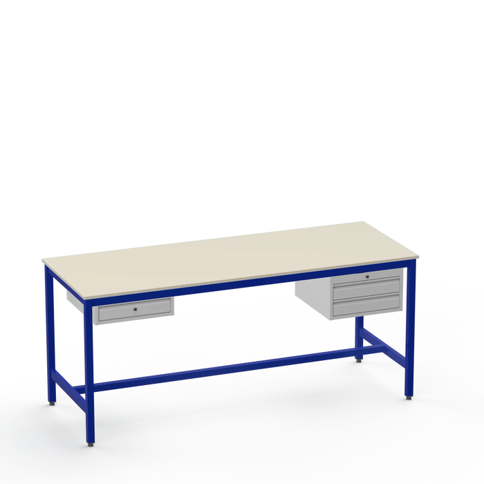 ESD Workbench | Anti-Static Worktop | 1 Drawer & 2 Drawers