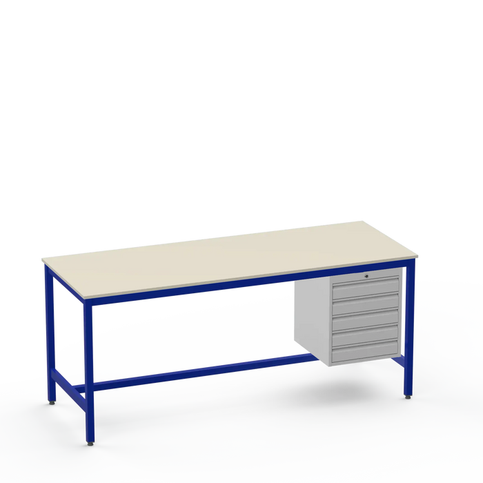 Electronics ESD Workbench | Anti-Static Worktop | 5 Drawers