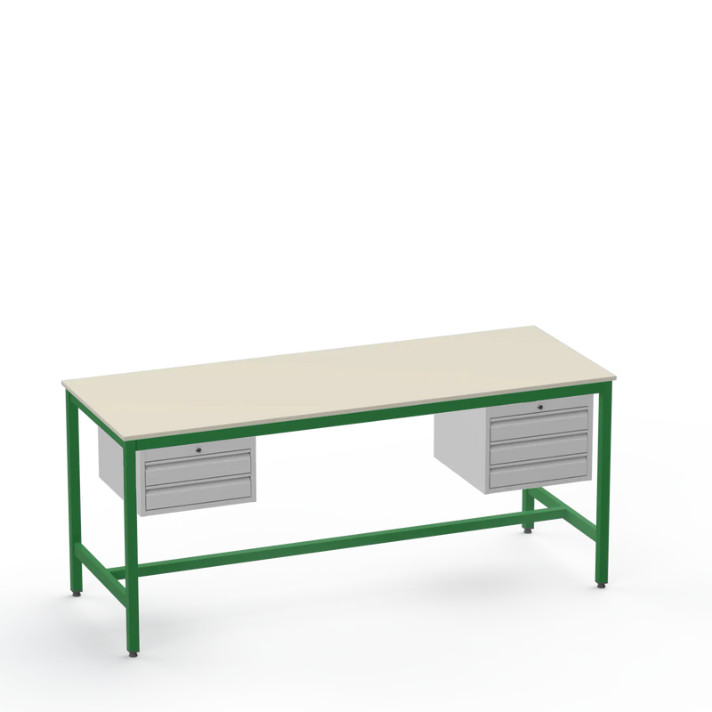 Electronics ESD Workbench | Anti-Static Worktop | 2 Drawers & 3 Drawers