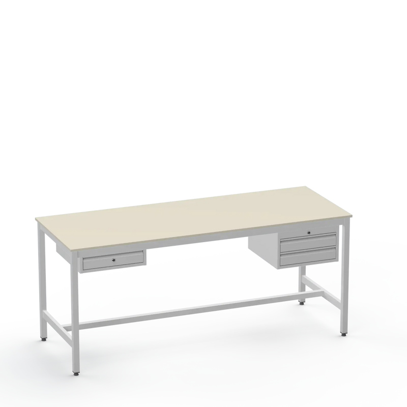 ESD Workbench | Anti-Static Worktop | 1 Drawer & 2 Drawers