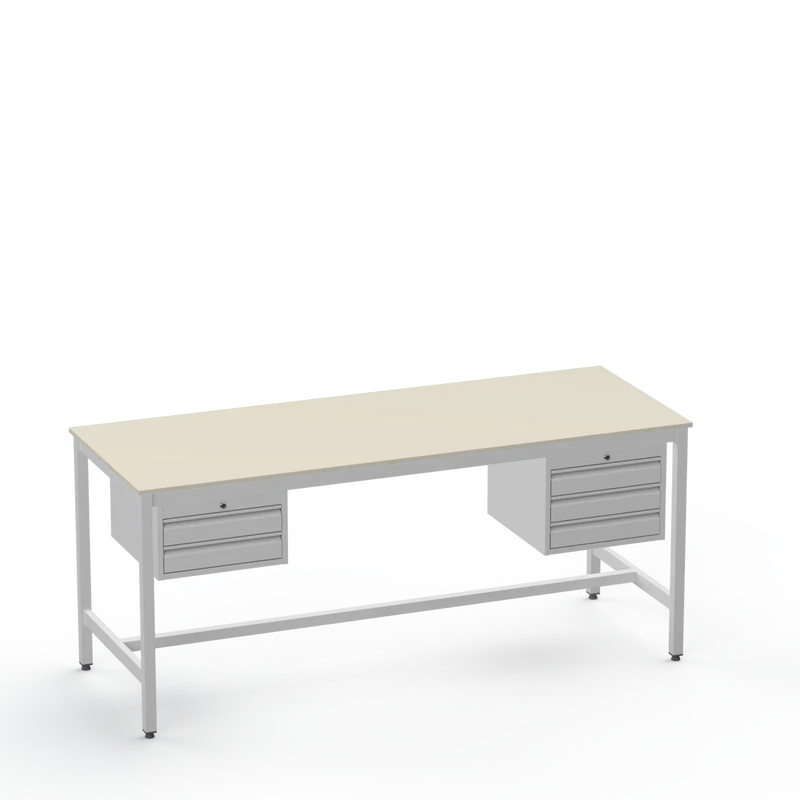 Electronics ESD Workbench | Anti-Static Worktop | 2 Drawers & 3 Drawers