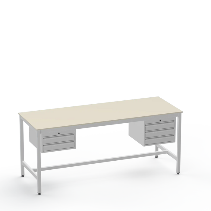 Electronics ESD Workbench | Anti-Static Worktop | 2 Drawers & 3 Drawers