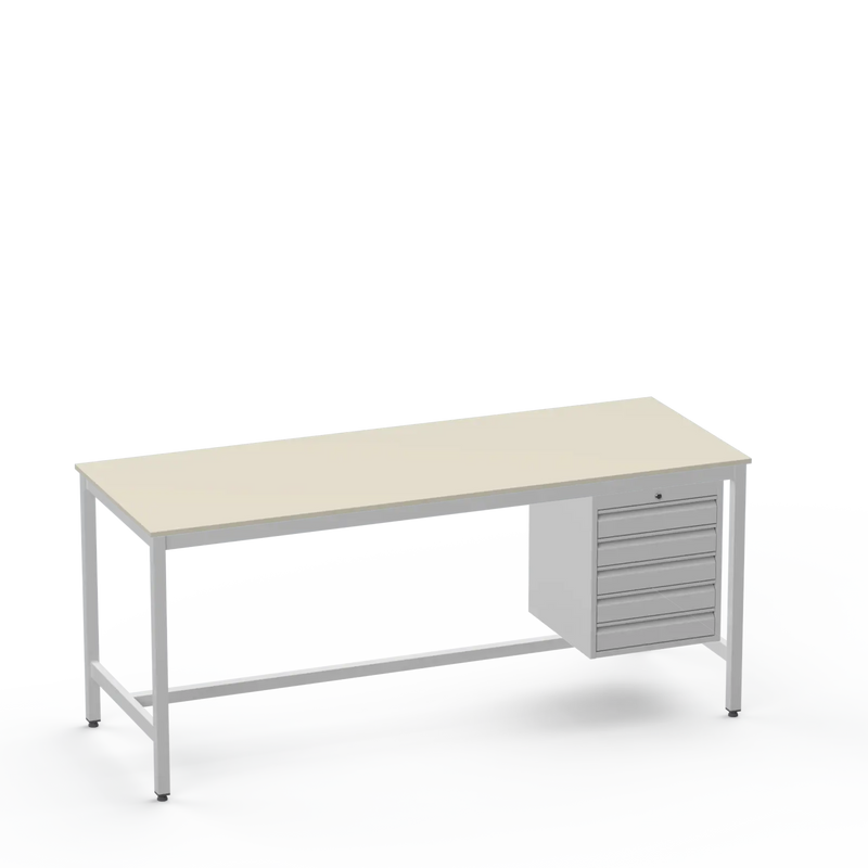 Electronics ESD Workbench | Anti-Static Worktop | 5 Drawers