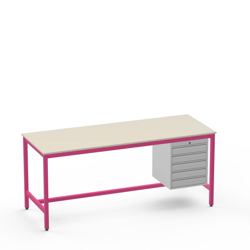Electronics ESD Workbench | Anti-Static Worktop | 5 Drawers