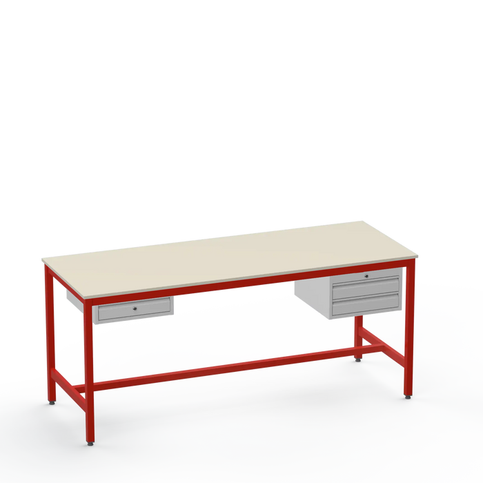 ESD Workbench | Anti-Static Worktop | 1 Drawer & 2 Drawers