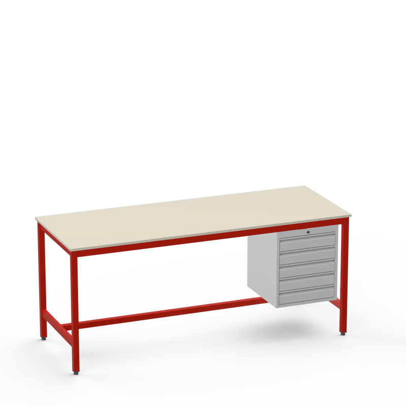 Electronics ESD Workbench | Anti-Static Worktop | 5 Drawers