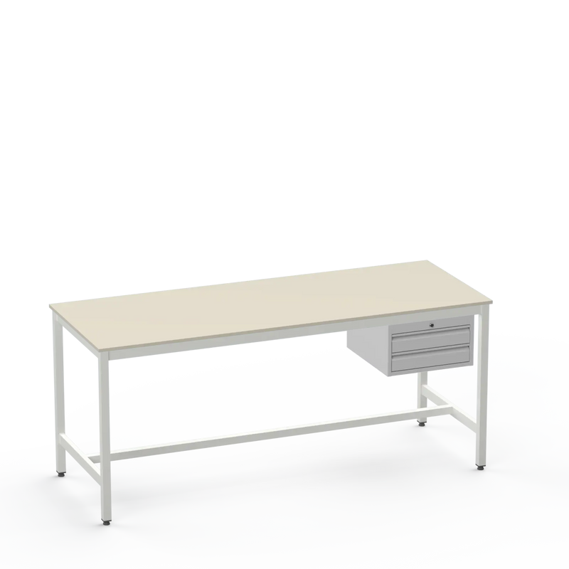 Electronics ESD Workbench | Anti-Static Worktop | 2 Drawers