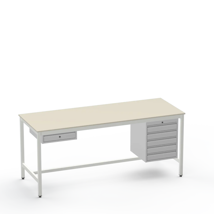 ESD Workbench | Anti-Static Worktop | 1 Drawer & 5 Drawers