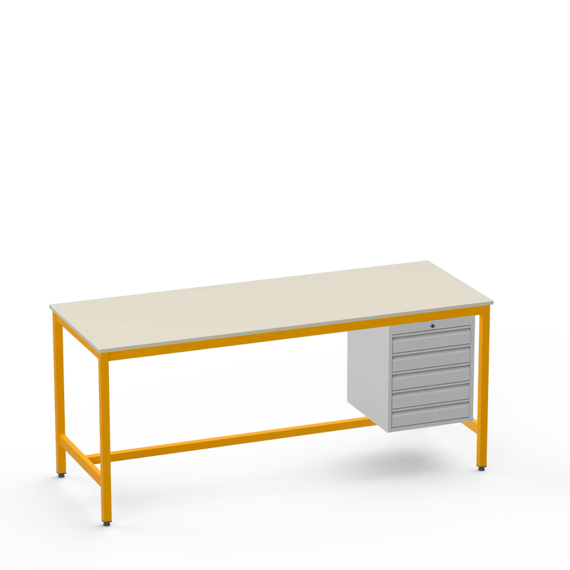 Electronics ESD Workbench | Anti-Static Worktop | 5 Drawers