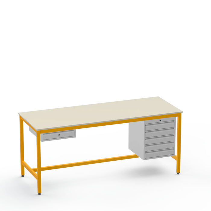 ESD Workbench | Anti-Static Worktop | 1 Drawer & 5 Drawers