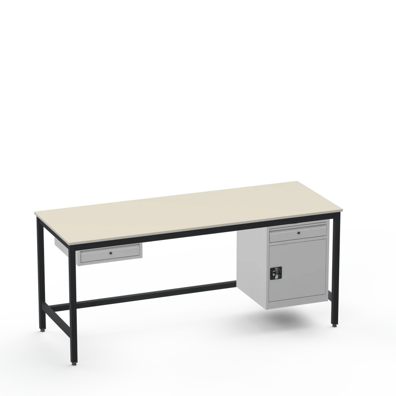 Electronics ESD Workbench | Anti-Static Worktop | 1 Drawer & Cupboard With Drawer