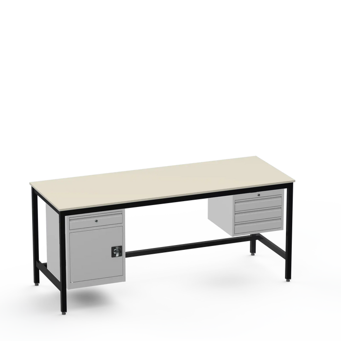 Electronics ESD Workbench | Anti-Static Worktop | Cupboard With Drawer & 3 Drawers