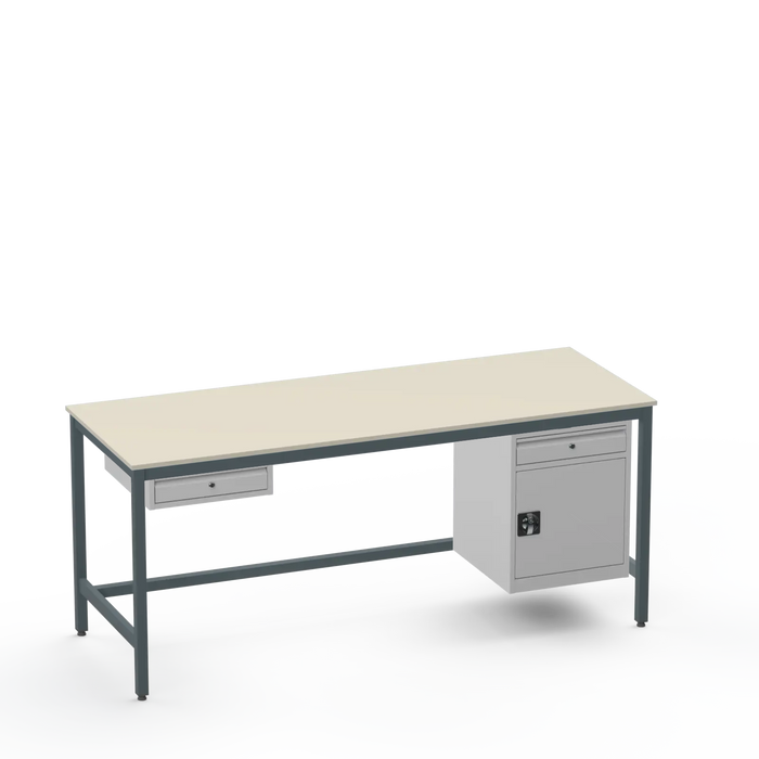 Electronics ESD Workbench | Anti-Static Worktop | 1 Drawer & Cupboard With Drawer