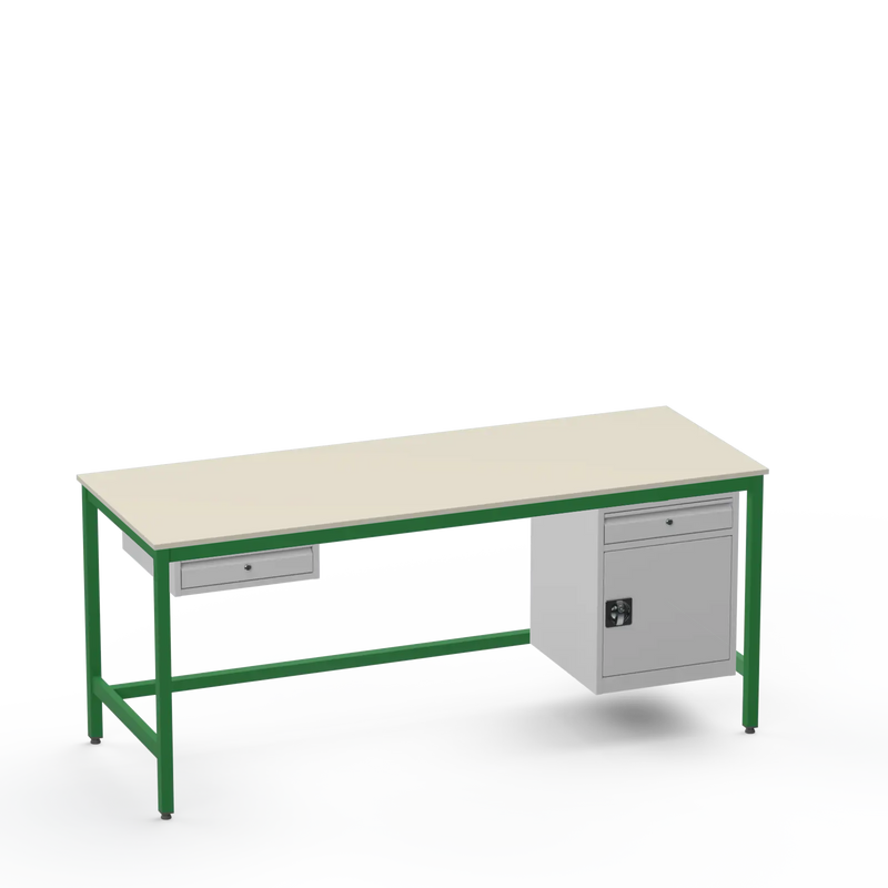 Electronics ESD Workbench | Anti-Static Worktop | 1 Drawer & Cupboard With Drawer