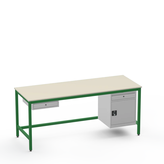 Electronics ESD Workbench | Anti-Static Worktop | 1 Drawer & Cupboard With Drawer