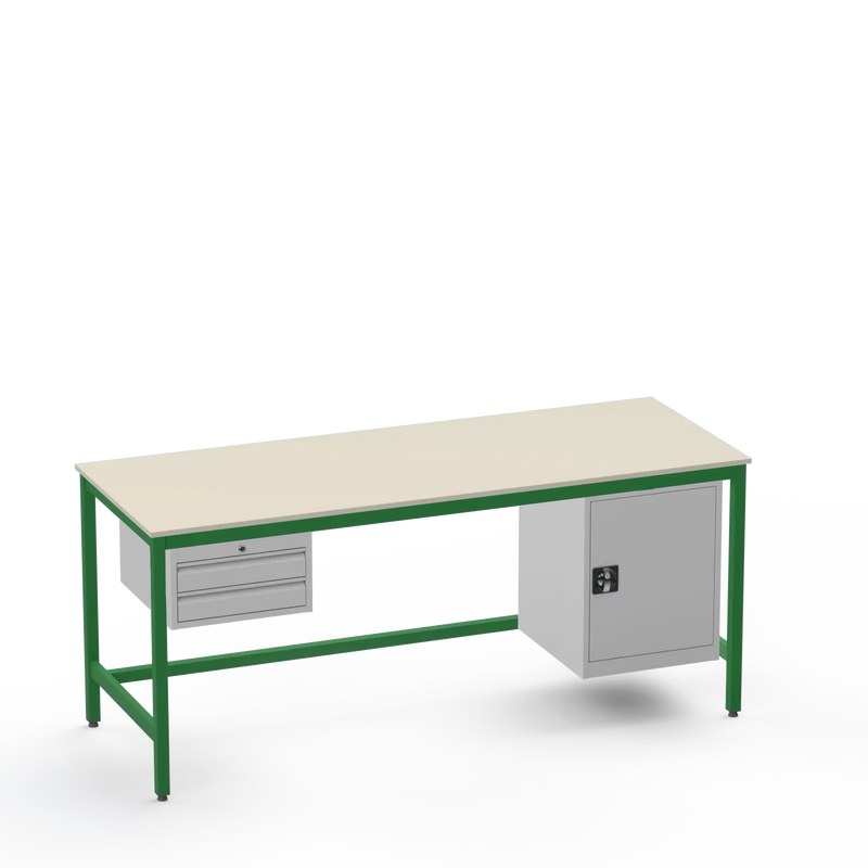 ESD Workbench | Anti-Static Worktop | 2 Drawers & Cupboard