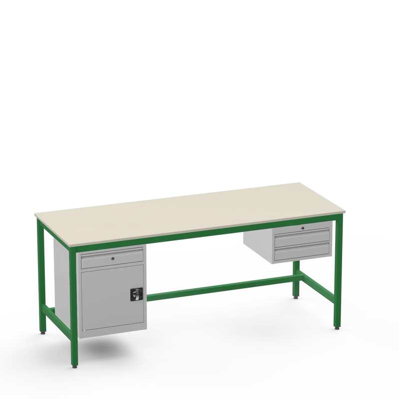 Electronics ESD Workbench | Anti-Static Worktop | Cupboard With Drawer & 2 Drawers