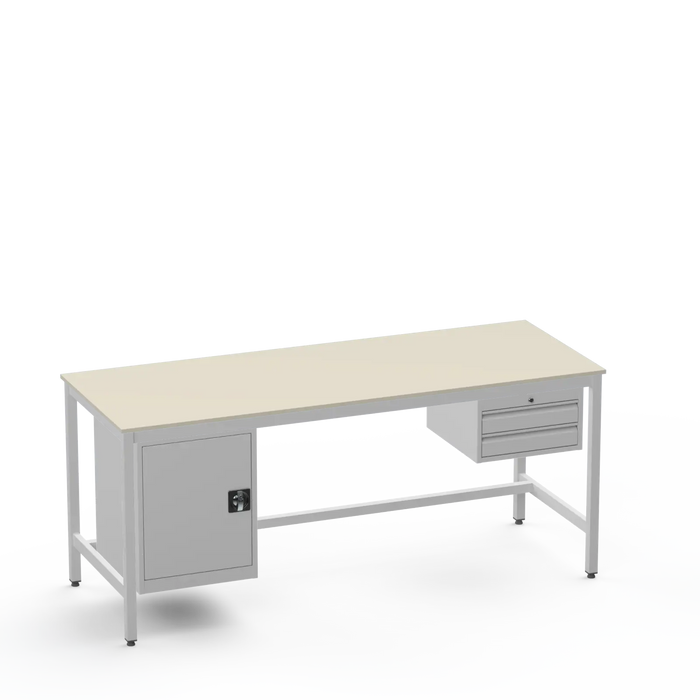 Electronics ESD Workbench | Anti-Static Worktop | Cupboard & 2 Drawers