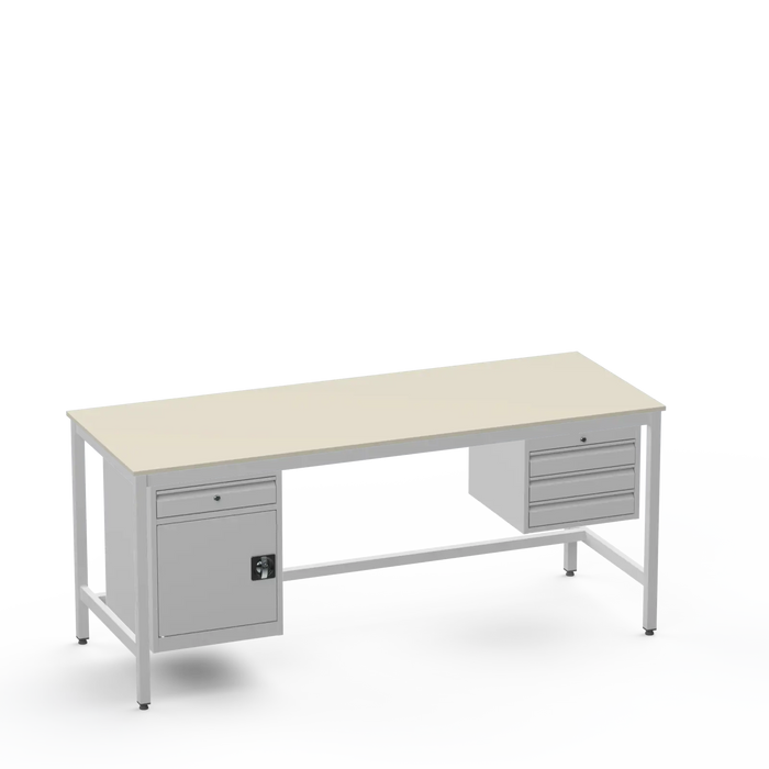 Electronics ESD Workbench | Anti-Static Worktop | Cupboard With Drawer & 3 Drawers