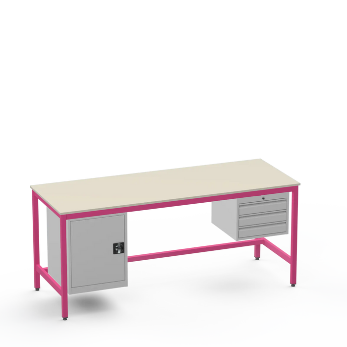 Electronics ESD Workbench | Anti-Static Worktop | Cupboard & 3 Drawers