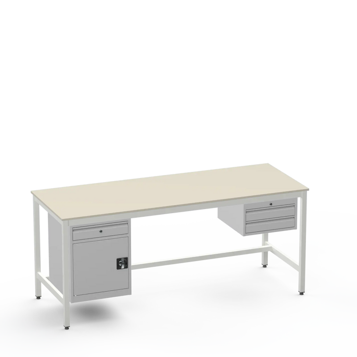 Electronics ESD Workbench | Anti-Static Worktop | Cupboard With Drawer & 2 Drawers