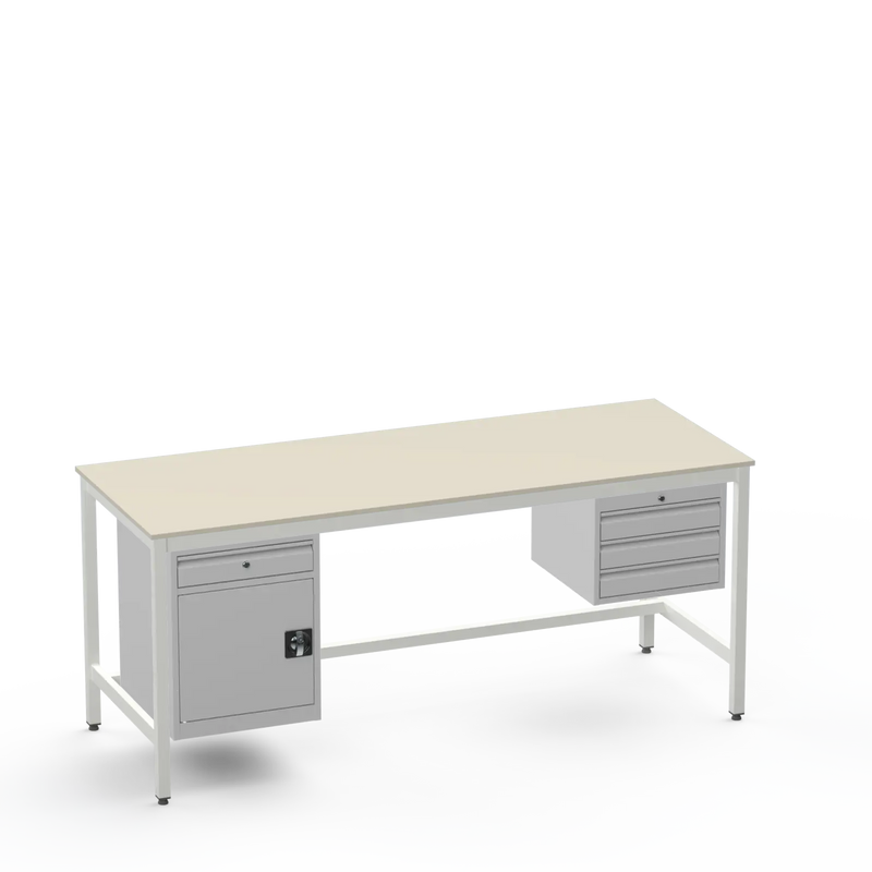 Electronics ESD Workbench | Anti-Static Worktop | Cupboard With Drawer & 3 Drawers