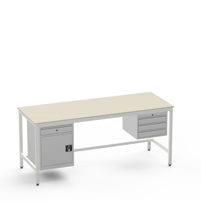 Electronics ESD Workbench | Anti-Static Worktop | Cupboard With Drawer & 3 Drawers