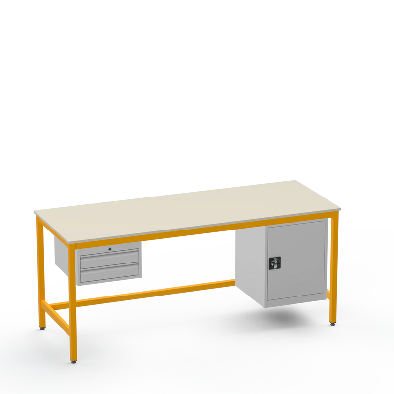 ESD Workbench | Anti-Static Worktop | 2 Drawers & Cupboard