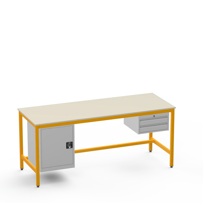 Electronics ESD Workbench | Anti-Static Worktop | Cupboard & 2 Drawers