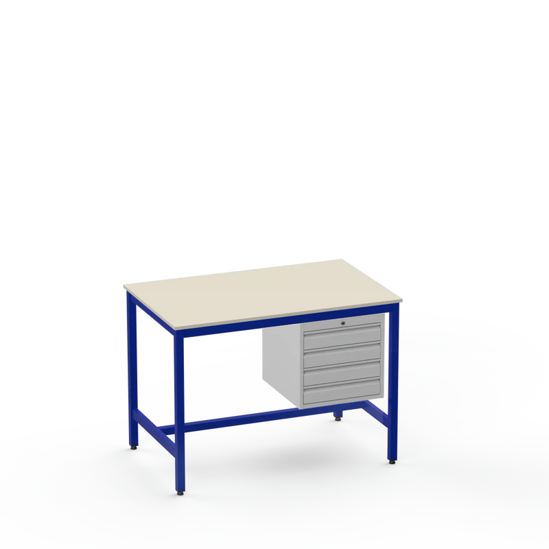 Medium Duty Workbench | Laminate Worktop | 4 Drawers