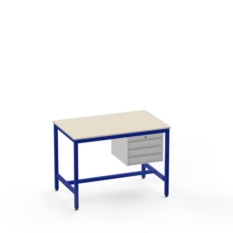Medium Duty Workbench | Laminate Worktop | 3 Drawers