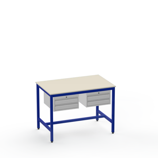 Medium Duty Workbench | Laminate Worktop | 4 Drawers