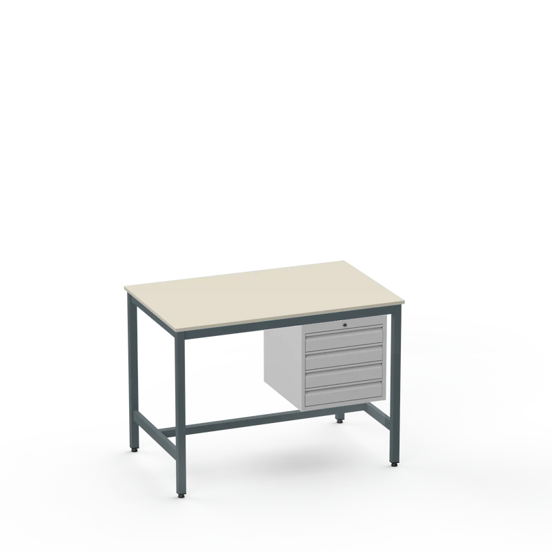 Medium Duty Workbench | Laminate Worktop | 4 Drawers