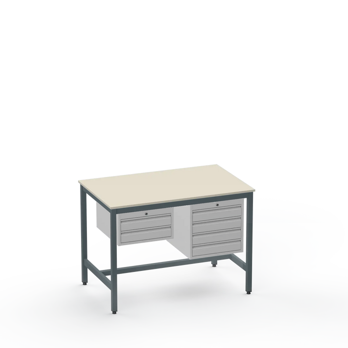 Medium Duty Workbench | Laminate Worktop | 2 & 4 Drawer Units
