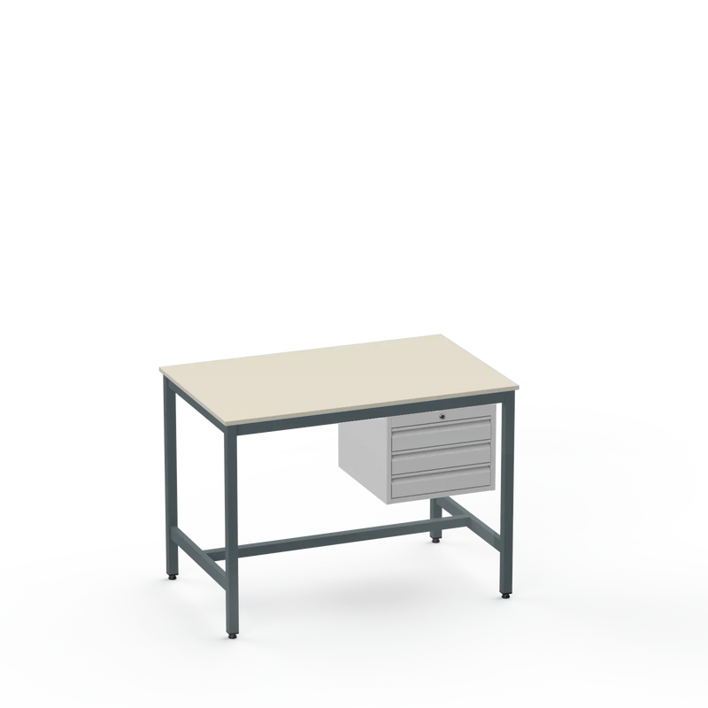Medium Duty Workbench | Laminate Worktop | 3 Drawers