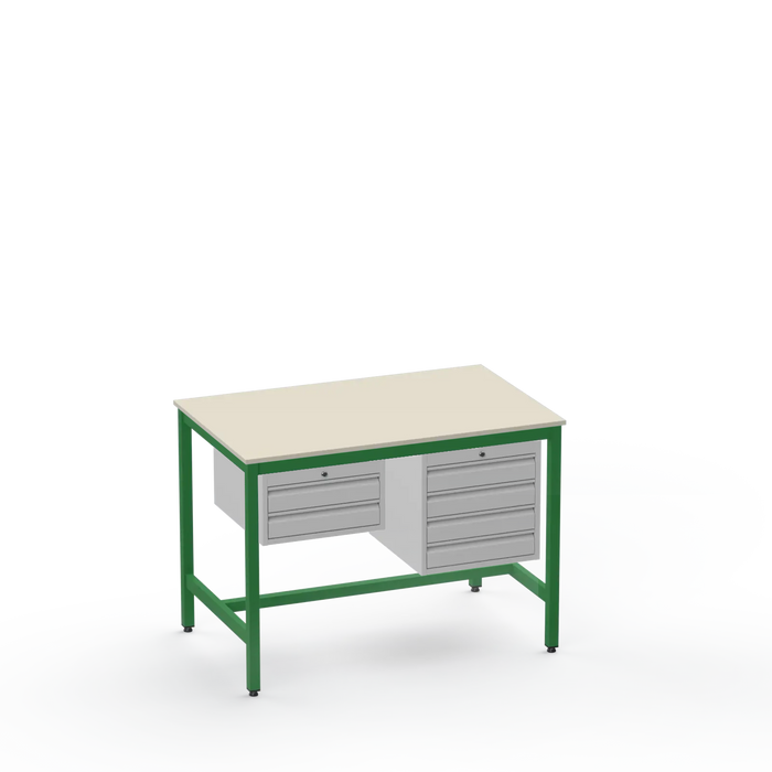 Medium Duty Workbench | Laminate Worktop | 2 & 4 Drawer Units