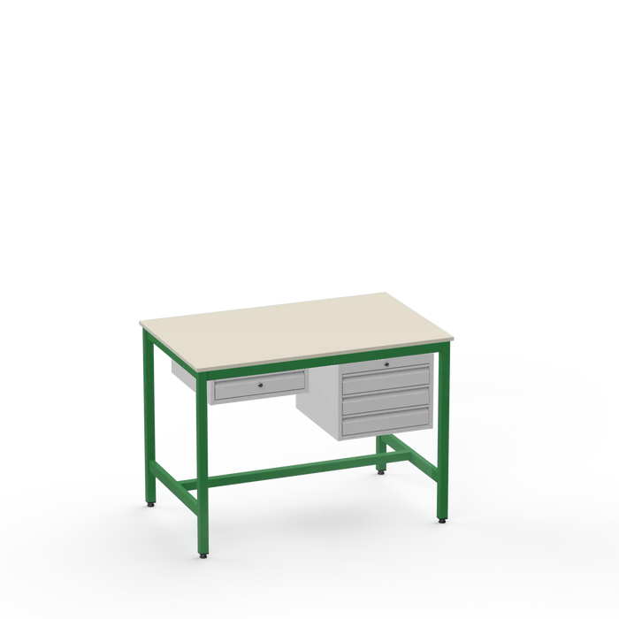 Medium Duty Workbench | Laminate Worktop | 1 & 3 Drawer Units