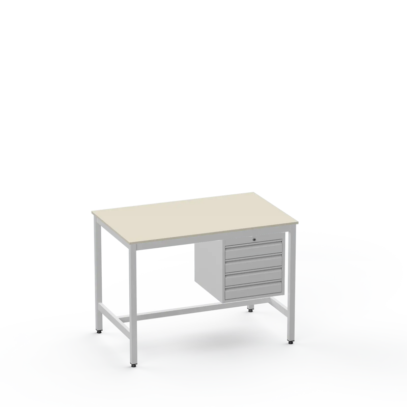 Medium Duty Workbench | Laminate Worktop | 4 Drawers