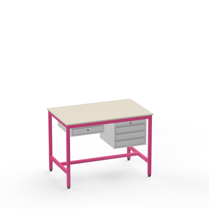 Medium Duty Workbench | Laminate Worktop | 1 & 3 Drawer Units