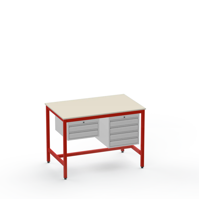 Medium Duty Workbench | Laminate Worktop | 2 & 4 Drawer Units